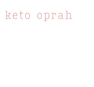 keto oprah