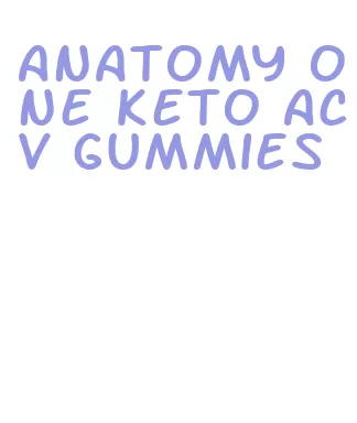 anatomy one keto acv gummies