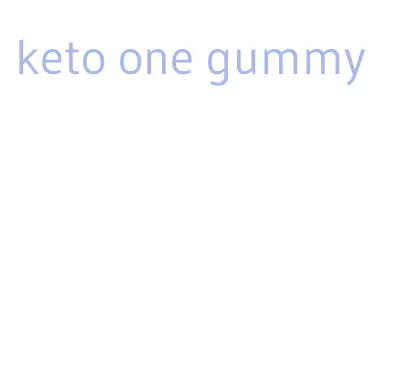 keto one gummy