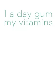 1 a day gummy vitamins