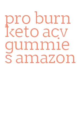 pro burn keto acv gummies amazon