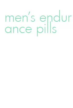 men's endurance pills