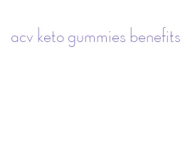 acv keto gummies benefits