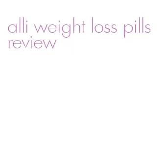 alli weight loss pills review
