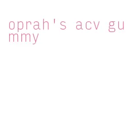 oprah's acv gummy