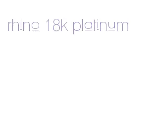rhino 18k platinum