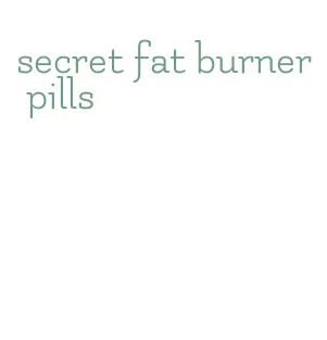 secret fat burner pills