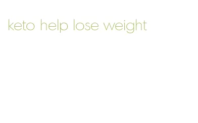 keto help lose weight