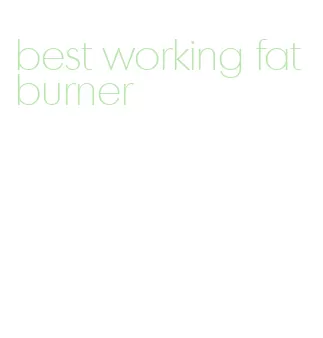best working fat burner