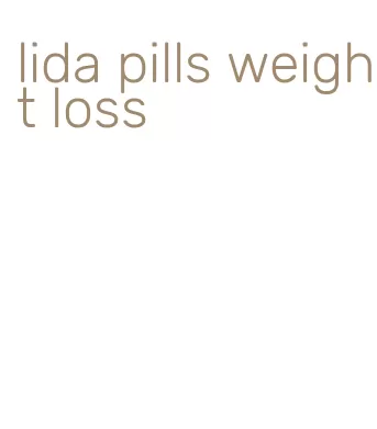 lida pills weight loss