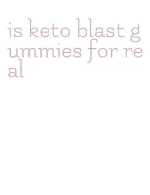 is keto blast gummies for real