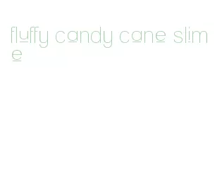 fluffy candy cane slime