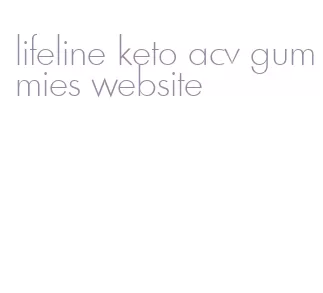 lifeline keto acv gummies website