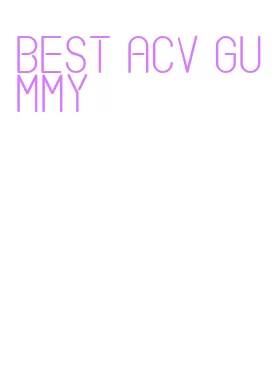 best acv gummy
