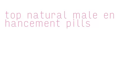 top natural male enhancement pills
