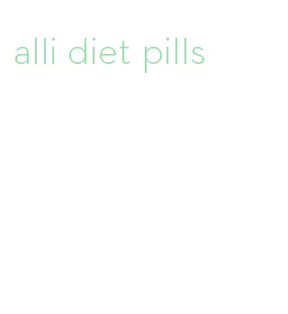 alli diet pills