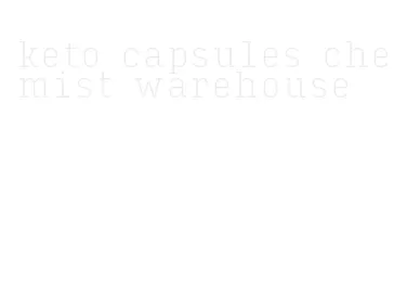 keto capsules chemist warehouse