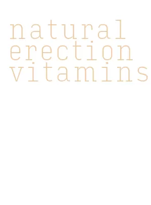 natural erection vitamins