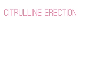 citrulline erection