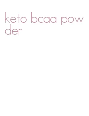 keto bcaa powder