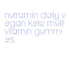 nutramin daily vegan keto multivitamin gummies