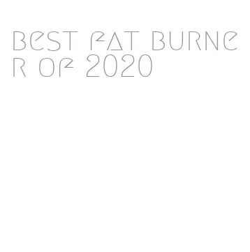 best fat burner of 2020