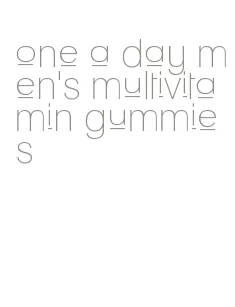 one a day men's multivitamin gummies