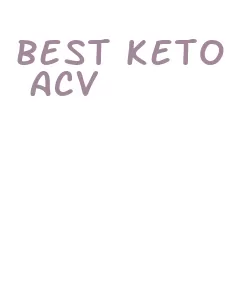 best keto acv