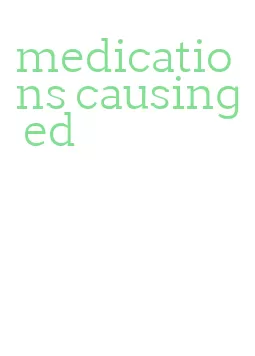 medications causing ed