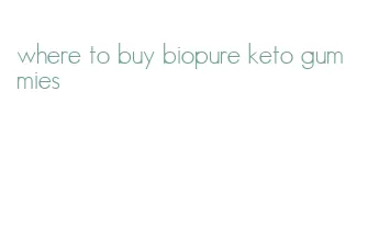 where to buy biopure keto gummies