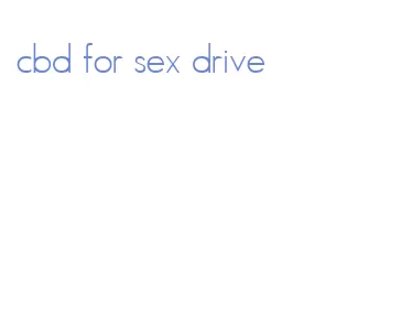 cbd for sex drive