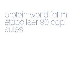protein world fat metaboliser 90 capsules