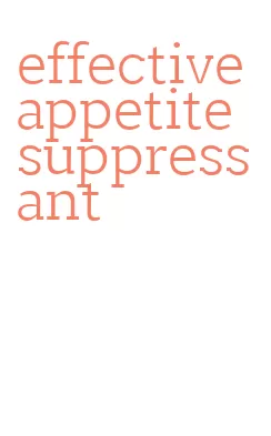 effective appetite suppressant