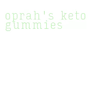 oprah's keto gummies