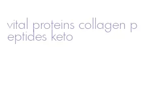 vital proteins collagen peptides keto