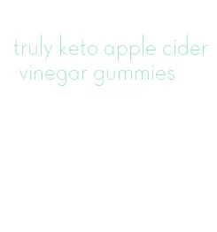 truly keto apple cider vinegar gummies