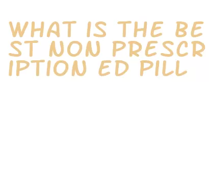 what is the best non prescription ed pill