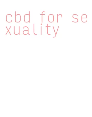 cbd for sexuality
