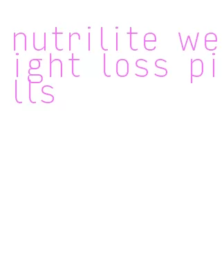 nutrilite weight loss pills