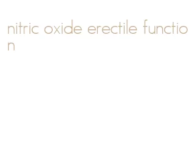 nitric oxide erectile function