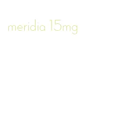 meridia 15mg