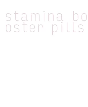 stamina booster pills
