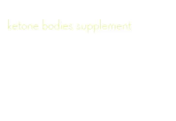 ketone bodies supplement