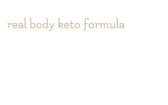 real body keto formula