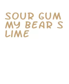 sour gummy bear slime