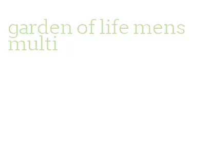 garden of life mens multi