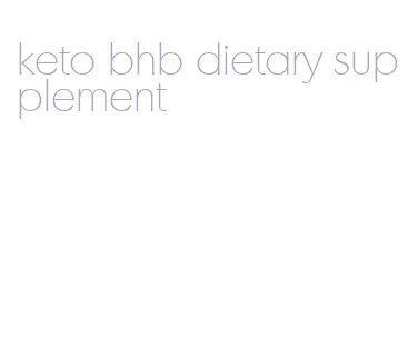keto bhb dietary supplement