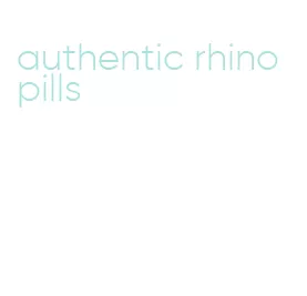 authentic rhino pills