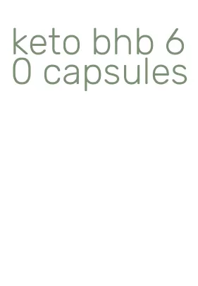 keto bhb 60 capsules