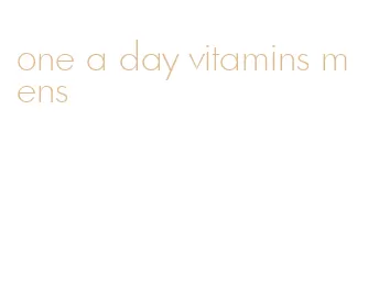 one a day vitamins mens